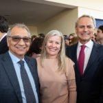 Secretário de Educação João Paedro ferraz, diretora Marilda Rosa e Paulo Octavio