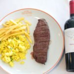 Picanha prime com farofa de ovos e batatas